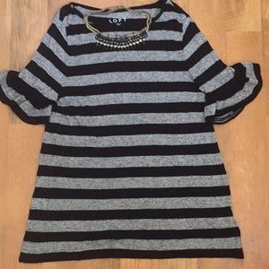 Ruffle Sleeve LOFT Top - Size L